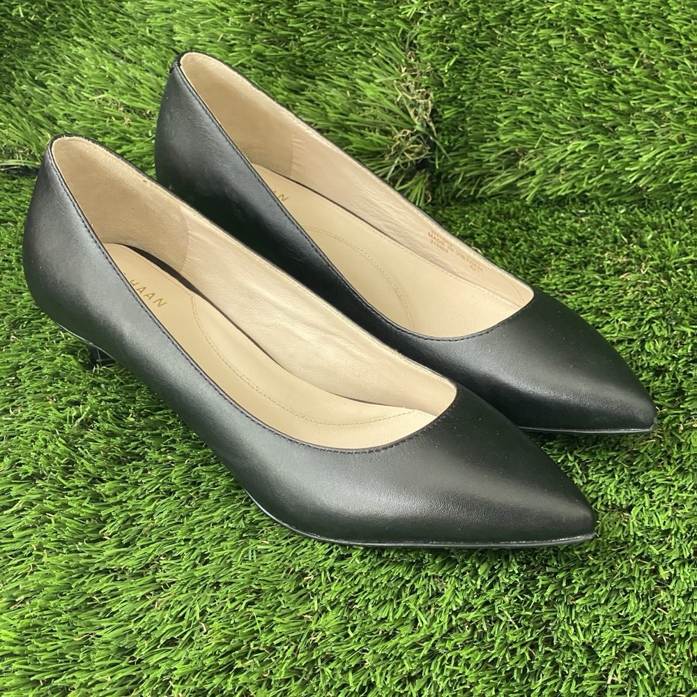 COLE HAAN Brigit Heels womens 7.5 Grand series BLACK W21593 Pumps